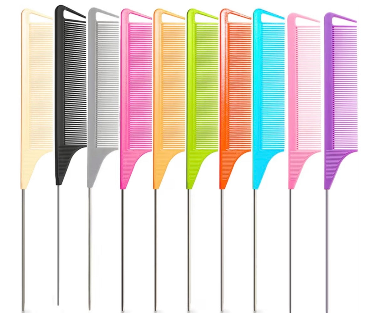 Rat Tail Parting Comb-3 pack