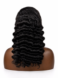 Premium Collection 18” Deep Wave Human Hair Wig | 13x4 Transparent Lace | 200% Density | Glueless