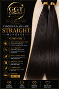 100% Virgin Human Hair- Straight- 3 Pack 10” 12” 14”