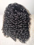 12” Water Wave Human Hair Bob Wig | 13x4 Transparent Lace | Glueless | 200% Density