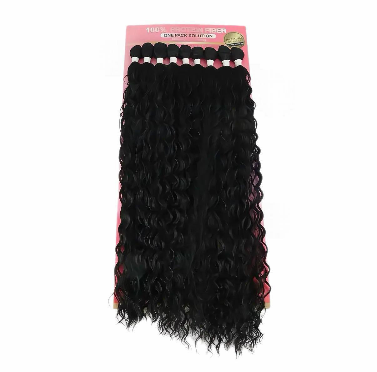 26” 28” 30” 9X Protein Fiber Jerry Curly Pack (300g)
