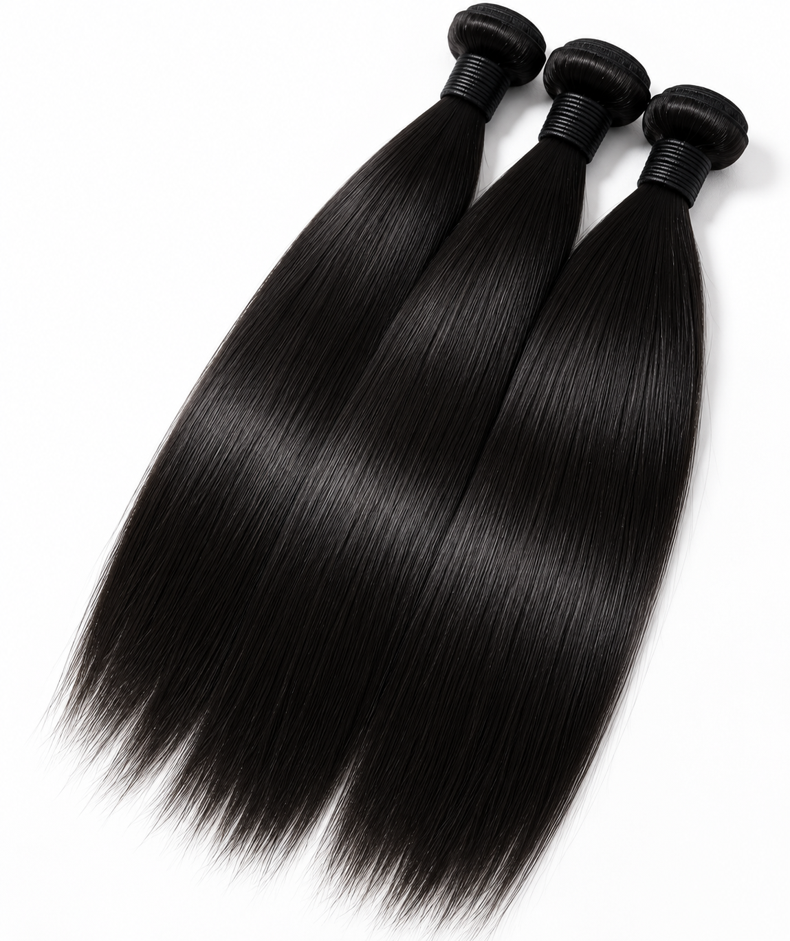 100% Virgin Human Hair- Straight- 3 Pack 10” 12” 14”