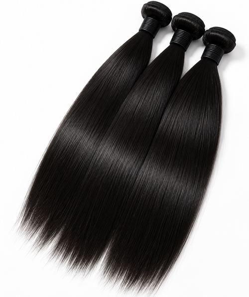 100% Virgin Human Hair- Straight- 3 Pack 10” 12” 14”