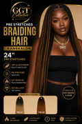24" Pre-Stretched Kanekalon Braiding Hair 1 Pack