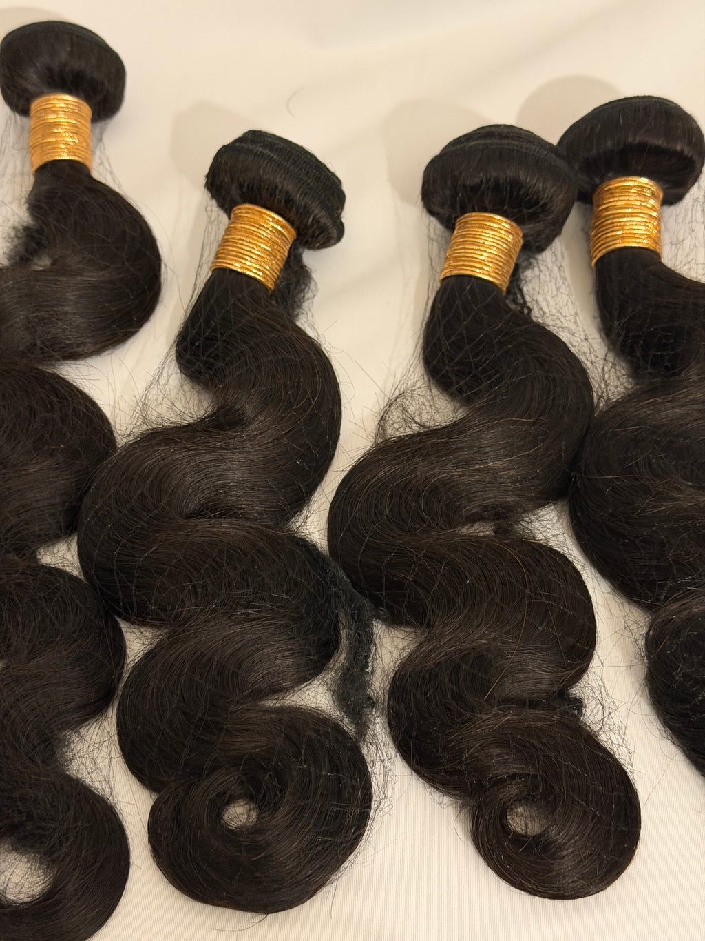 Premium Collection 100% Virgin Human Hair-Body Wave-3 Pack with 16” Transparent Closure