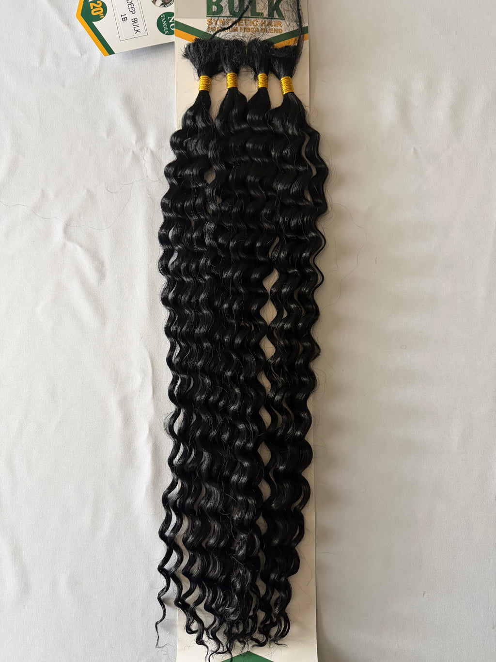 20” Synthetic Deep Wave For Boho Braiding Hair-2 Pack
